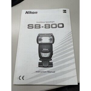 ORIGINAL NIKON SPANISH INSTRUCTION MANUAL FOR NIKON SPEEDLIGHT SB-800 FLASH